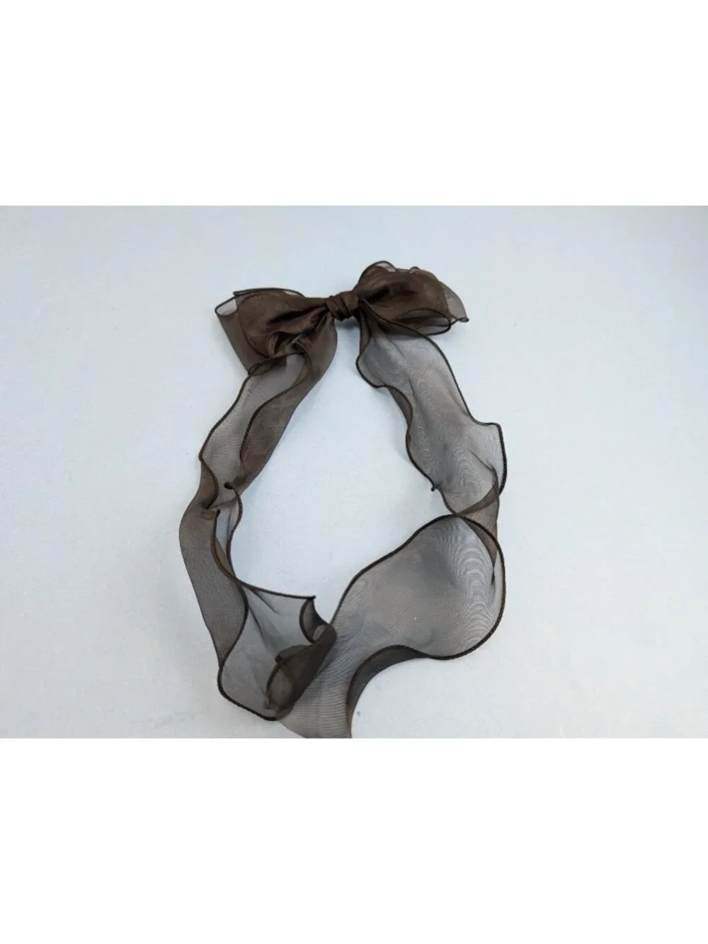 Free People Black Lace Hair Bow Tie